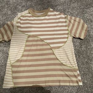 urban outfitters striped baggy t-shirt